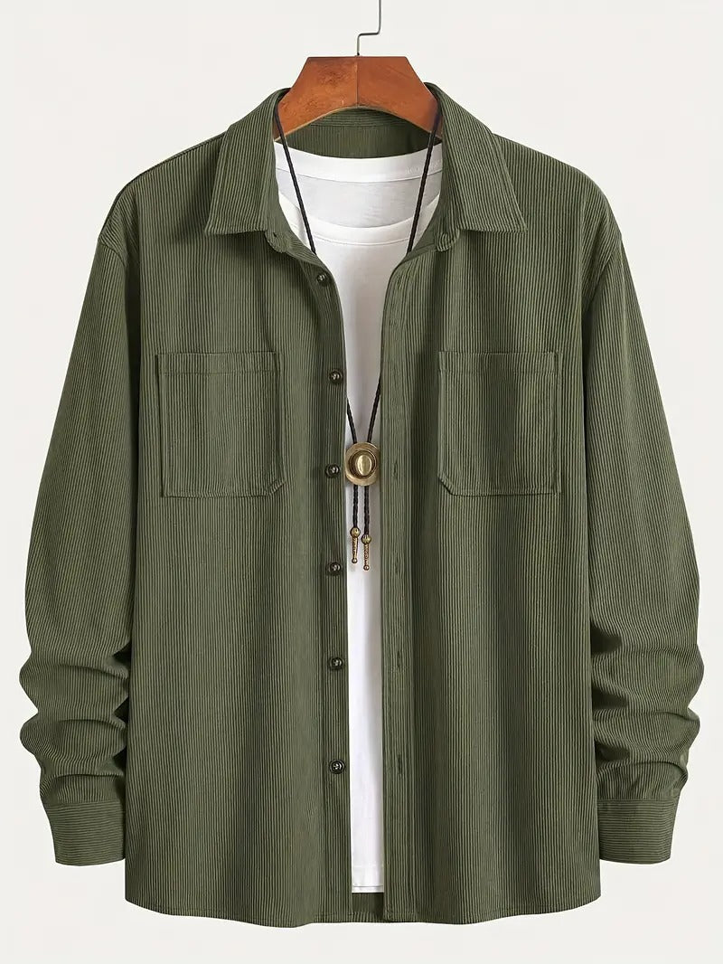 Fashion Spring Button Jacket Coat For Men - Modische Herrenjacke mit Knöpfen – Übergangsjacke für den Frühling