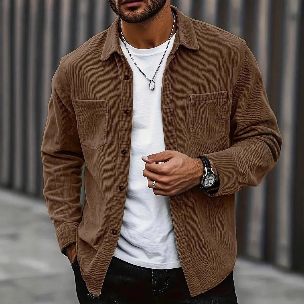 Fashion Spring Button Jacket Coat For Men - Modische Herrenjacke mit Knöpfen – Übergangsjacke für den Frühling
