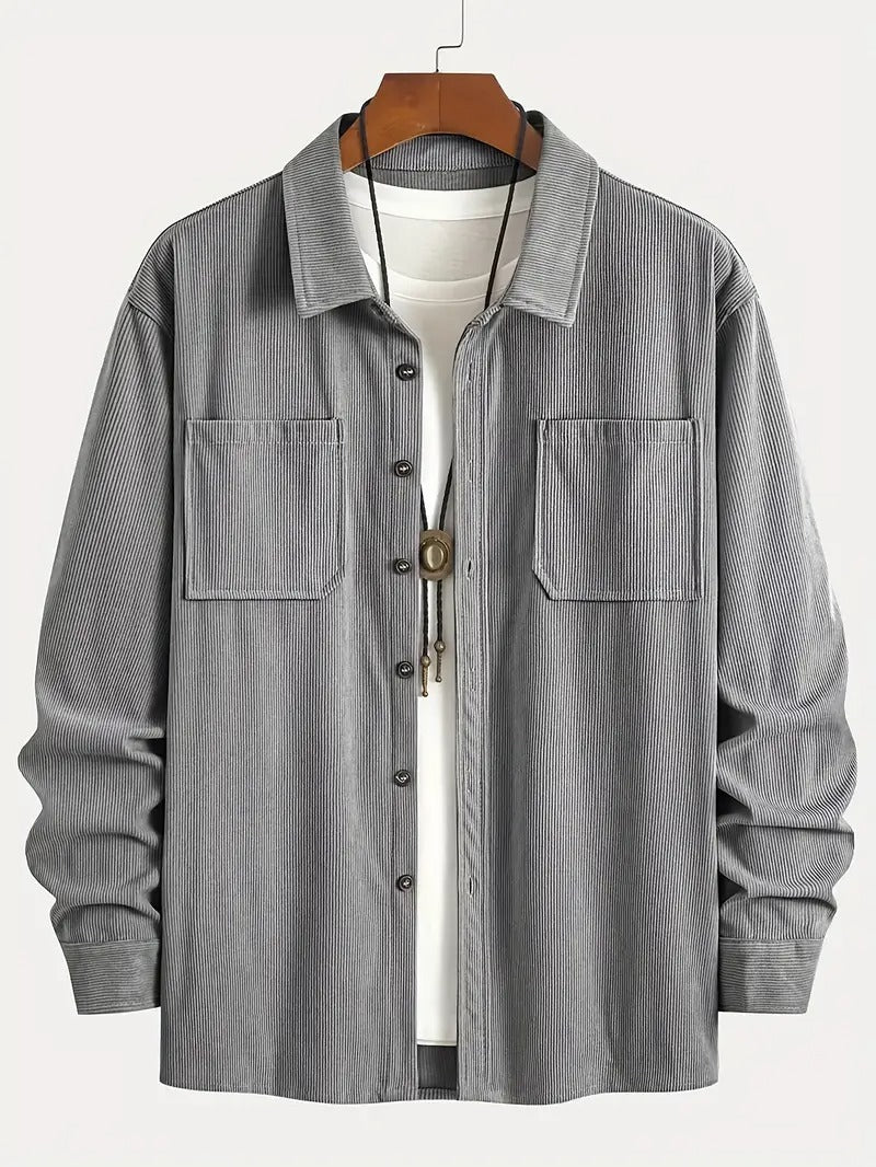 Fashion Spring Button Jacket Coat For Men - Modische Herrenjacke mit Knöpfen – Übergangsjacke für den Frühling