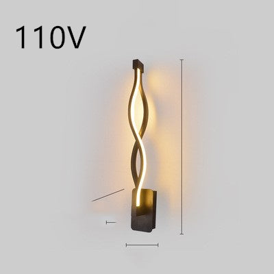 led wall lamp nordic minimalist bedroom bedside lamp - LED-Wandlampe im nordischen Minimalstil – Schlafzimmerlampe für das Bett