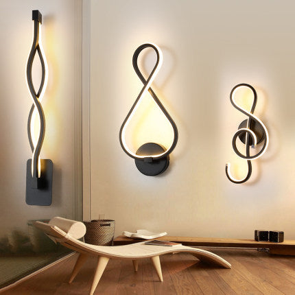 led wall lamp nordic minimalist bedroom bedside lamp - LED-Wandlampe im nordischen Minimalstil – Schlafzimmerlampe für das Bett