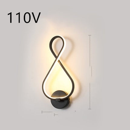led wall lamp nordic minimalist bedroom bedside lamp - LED-Wandlampe im nordischen Minimalstil – Schlafzimmerlampe für das Bett