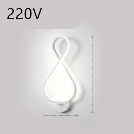 led wall lamp nordic minimalist bedroom bedside lamp - LED-Wandlampe im nordischen Minimalstil – Schlafzimmerlampe für das Bett