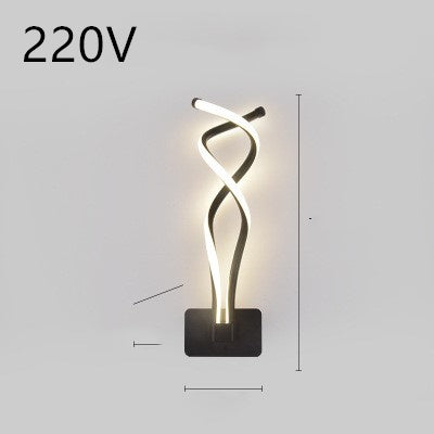led wall lamp nordic minimalist bedroom bedside lamp - LED-Wandlampe im nordischen Minimalstil – Schlafzimmerlampe für das Bett