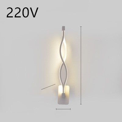 led wall lamp nordic minimalist bedroom bedside lamp - LED-Wandlampe im nordischen Minimalstil – Schlafzimmerlampe für das Bett