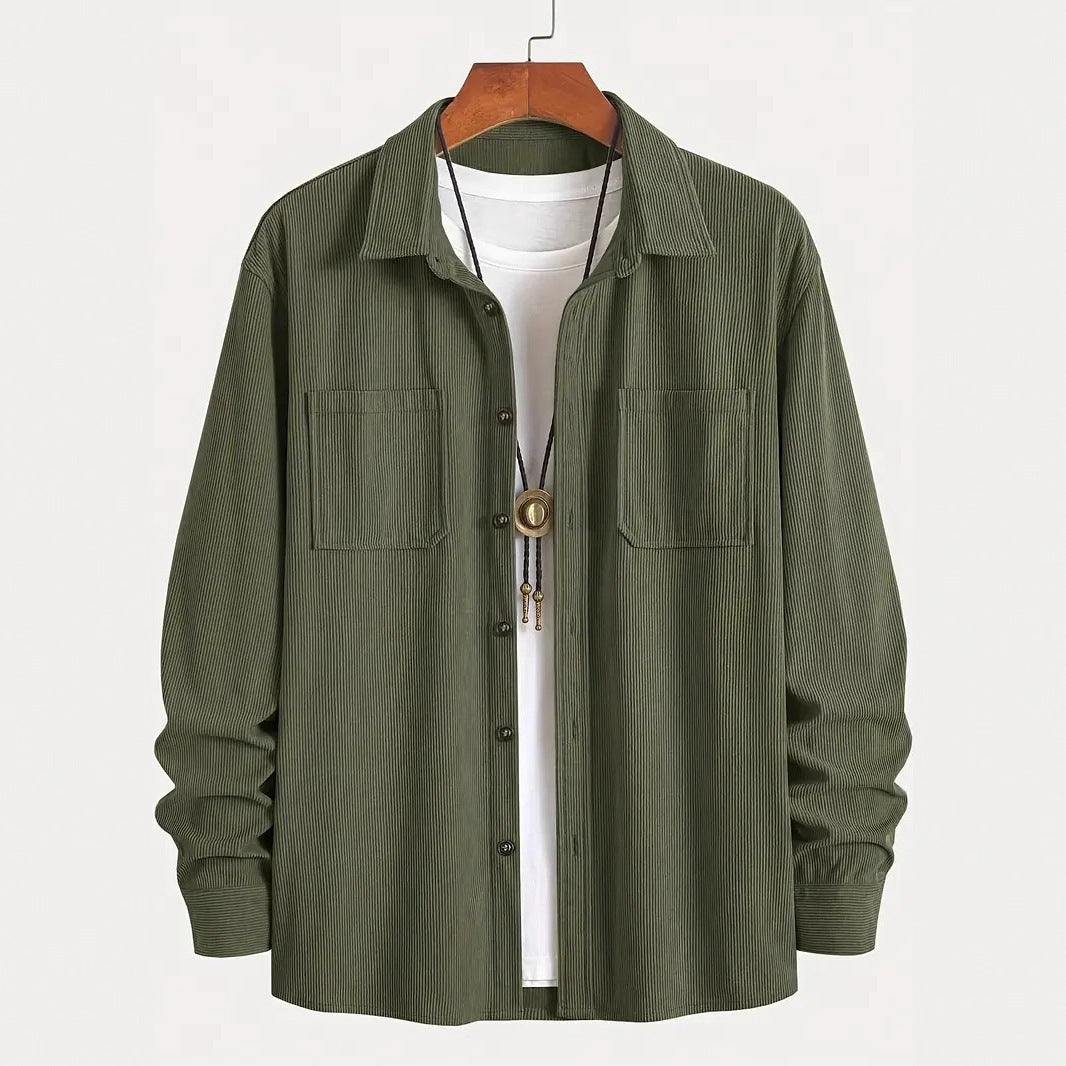 Fashion Spring Button Jacket Coat For Men - Modische Herrenjacke mit Knöpfen – Übergangsjacke für den Frühling