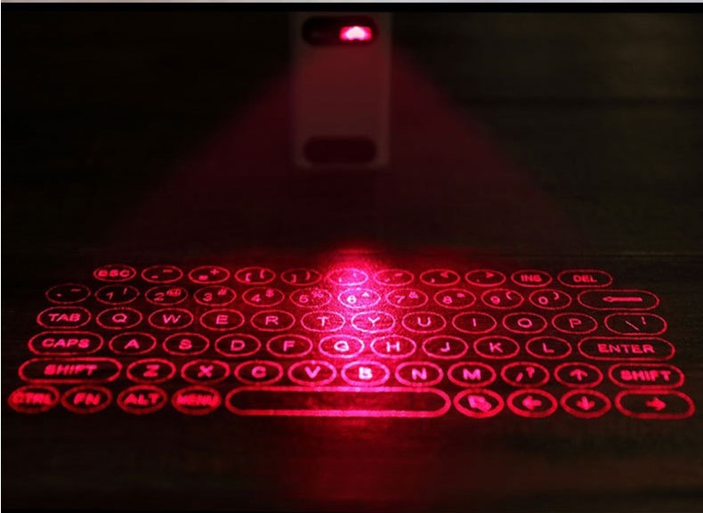LEING FST Virtuelle Laser-Tastatur – Bluetooth-Projektor-Tastatur für Smartphone, Tablet und Laptop mit Mausfunktion