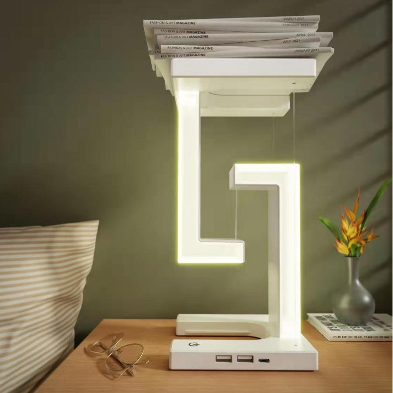 Creative Smartphone Wireless Charging Suspension Table Lamp Balance Lamp Floating For Home Bedroom - Kreative Schwebelampe mit kabelloser Smartphone-Ladestation – Balance-Tischlampe für Schlafzimmer und Zuhause