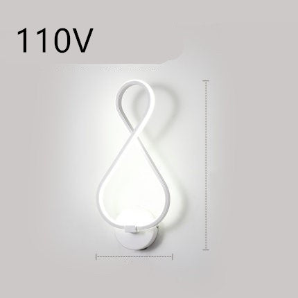 led wall lamp nordic minimalist bedroom bedside lamp - LED-Wandlampe im nordischen Minimalstil – Schlafzimmerlampe für das Bett