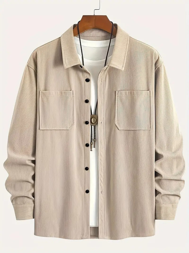 Fashion Spring Button Jacket Coat For Men - Modische Herrenjacke mit Knöpfen – Übergangsjacke für den Frühling