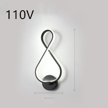 led wall lamp nordic minimalist bedroom bedside lamp - LED-Wandlampe im nordischen Minimalstil – Schlafzimmerlampe für das Bett