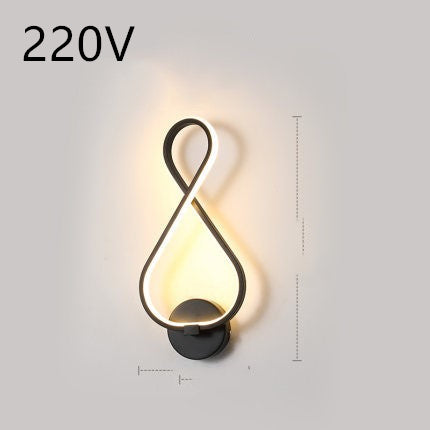 led wall lamp nordic minimalist bedroom bedside lamp - LED-Wandlampe im nordischen Minimalstil – Schlafzimmerlampe für das Bett