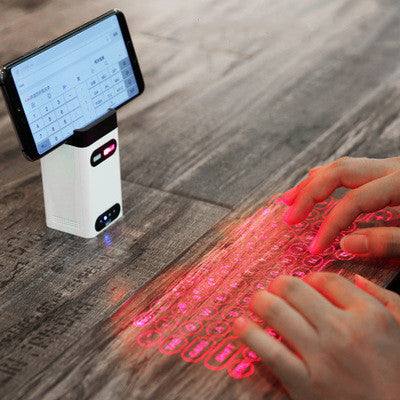 LEING FST Virtuelle Laser-Tastatur – Bluetooth-Projektor-Tastatur für Smartphone, Tablet und Laptop mit Mausfunktion