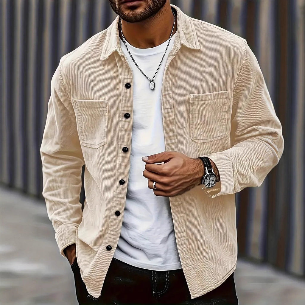 Fashion Spring Button Jacket Coat For Men - Modische Herrenjacke mit Knöpfen – Übergangsjacke für den Frühling
