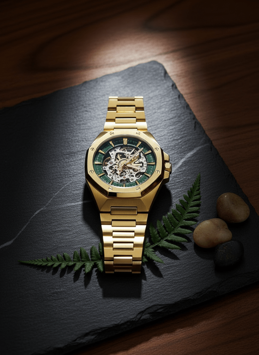 Herrenuhr Space Mission Green 8